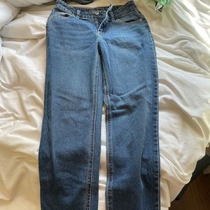 Target dark wash mom jeans size 0